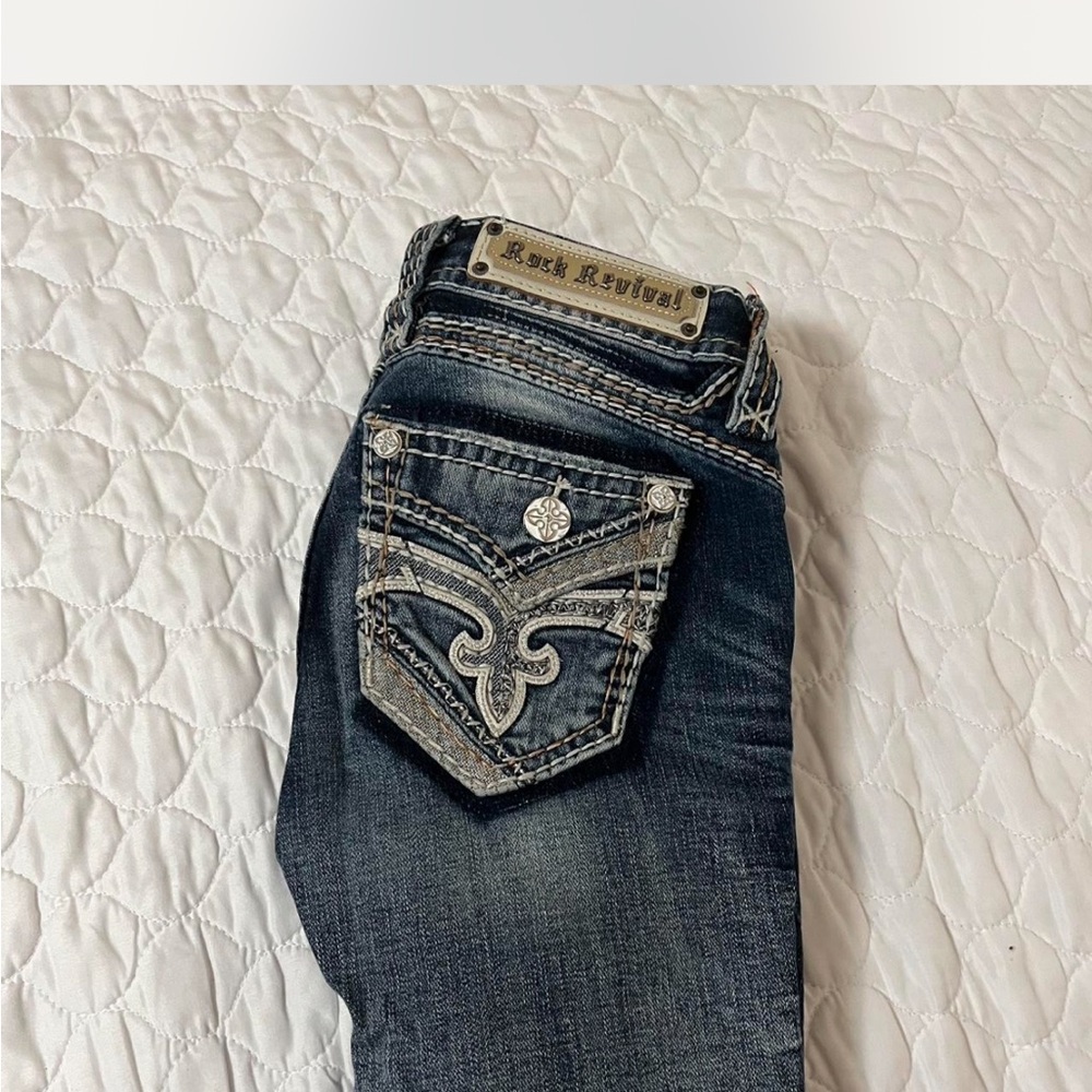 Rock Revival Women's Dark Blue Boot Cut Jeans